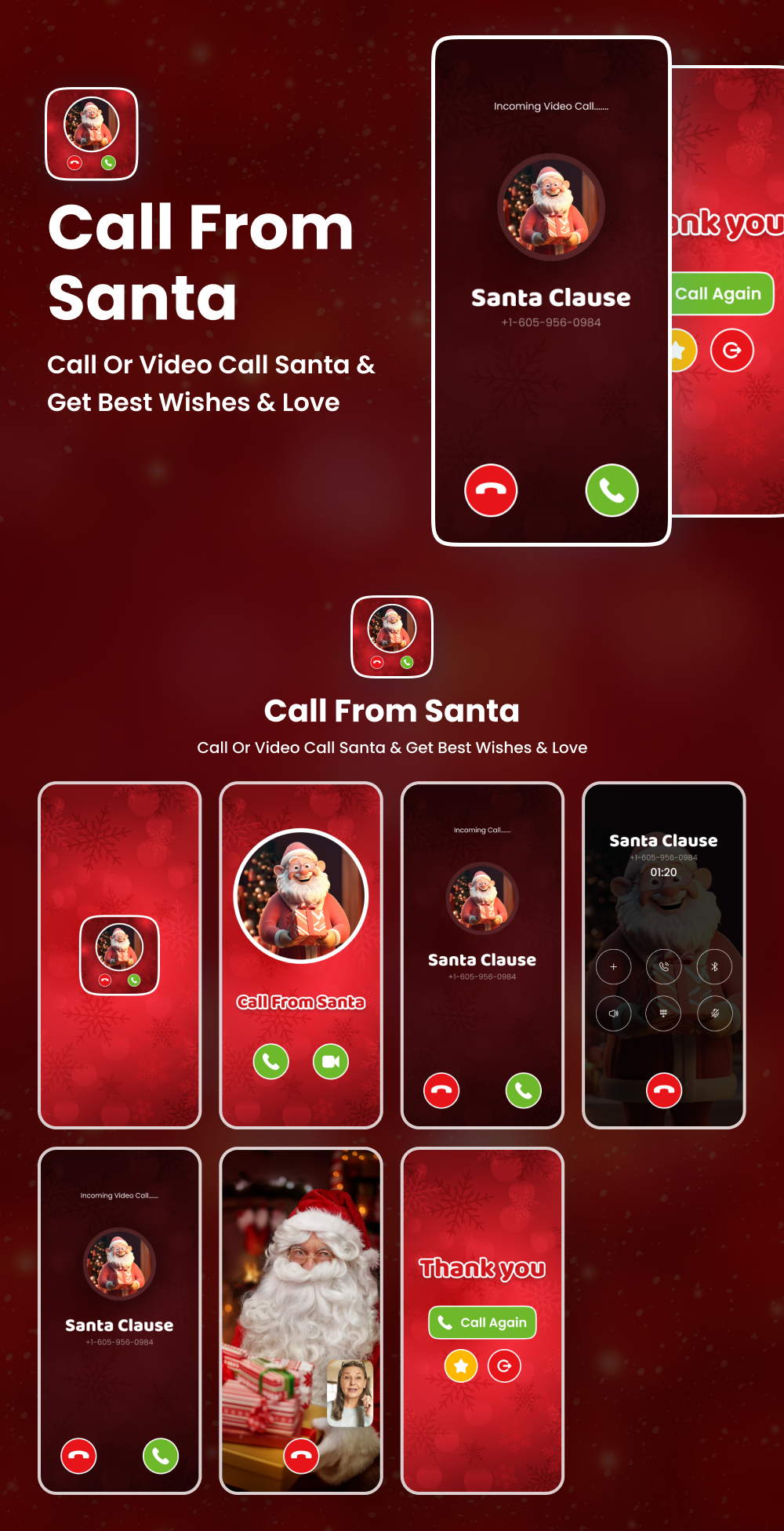 Santa Video Call Prank - Android - 1